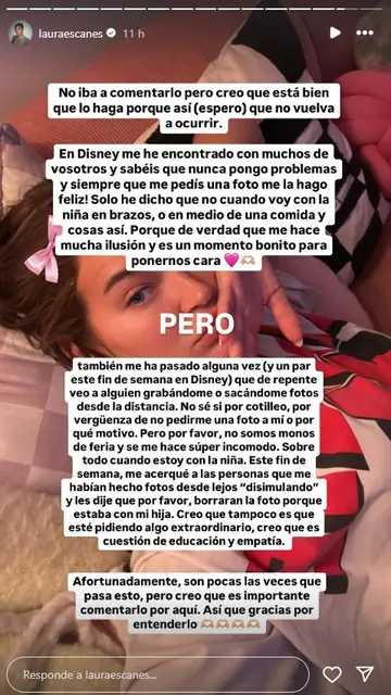 Laura Escanes lanza un mensaje importante tras su viaje a Disneyland Laura Escanes lanza un mensaje importante tras su viaje a Disneyland