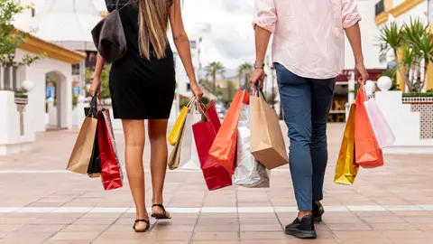Pareja de compras Pareja de compras