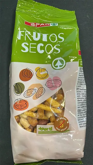Frutos secos afectados Frutos secos afectados