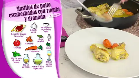 Ingredientes Muslitos de pollo escabechados Ingredientes Muslitos de pollo escabechados