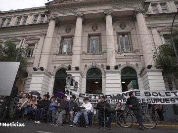 Protesta estudiantes argentinos