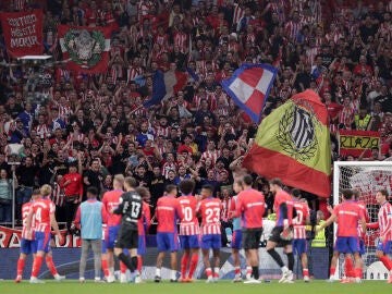 Imagen del Metropolitano durante el Atlético-Real Madrid de LaLiga