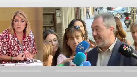 Susana Díaz en Espejo Público. Susana Díaz en Espejo Público.
