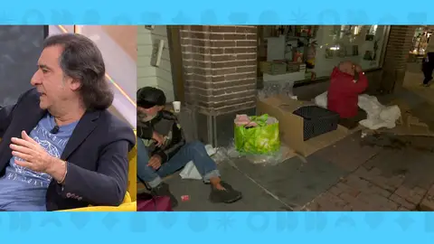 Los sintecho llenan la Gran Vía de Madrid. Los sintecho llenan la Gran Vía de Madrid.