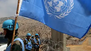 Varios 'cascos azules' de Naciones Unidas en Líbano