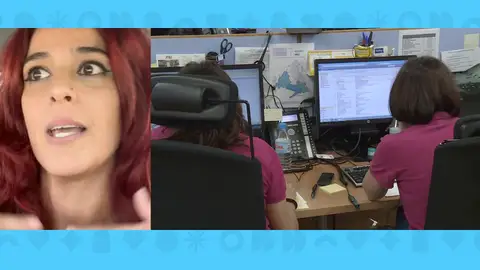 Teleoperadora afectada Teleoperadora afectada