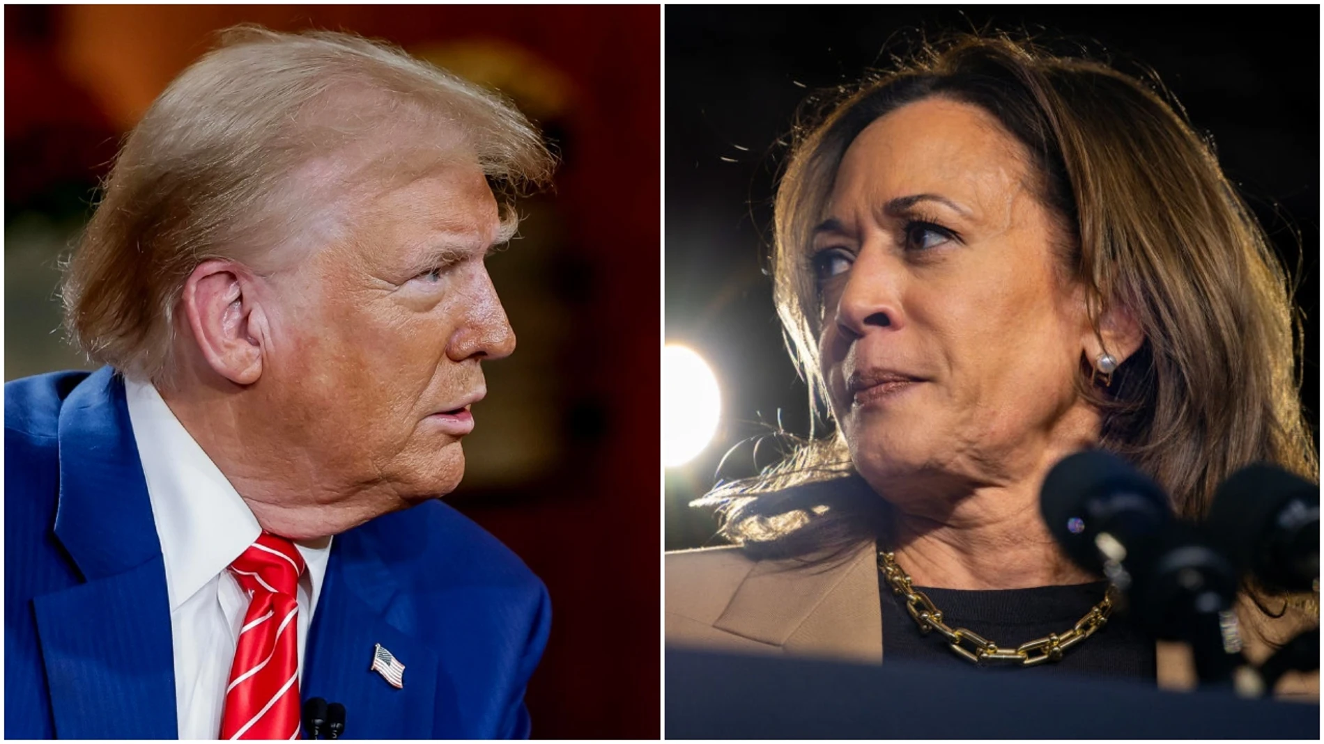 Donald Trump y Kamala Harris Donald Trump y Kamala Harris