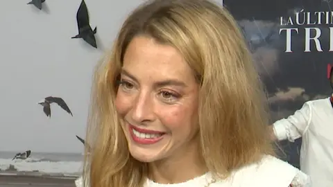 Belén Écija en la presentación de una serie Belén Écija en la presentación de una serie