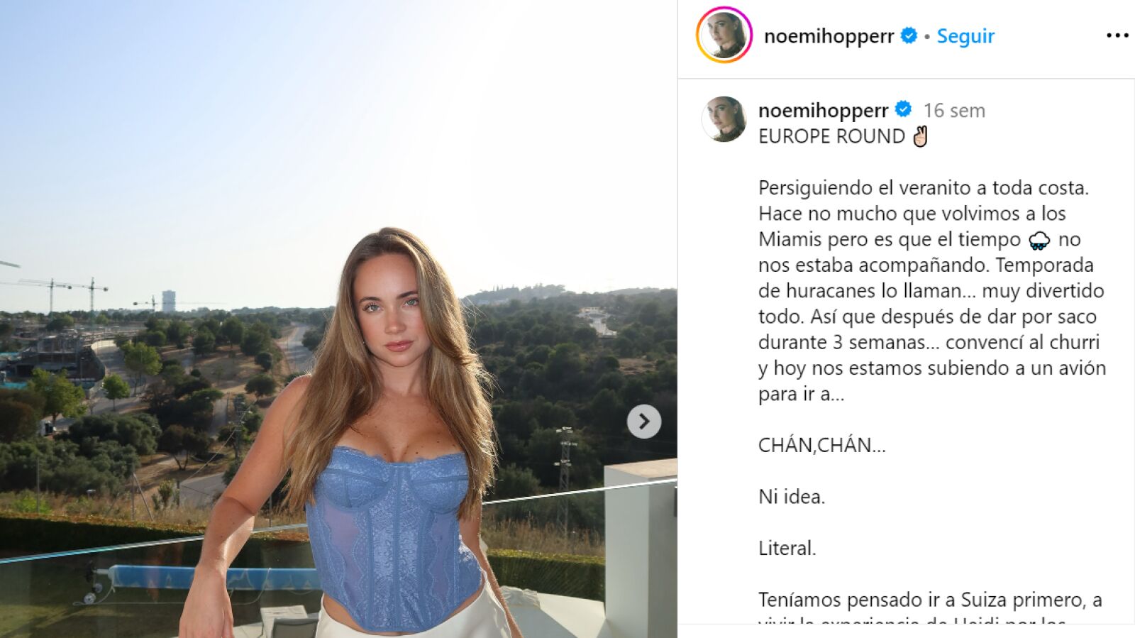 Así es Noemi Hopper: La bailarina española que triunfa en TikTok con su vida en Miami