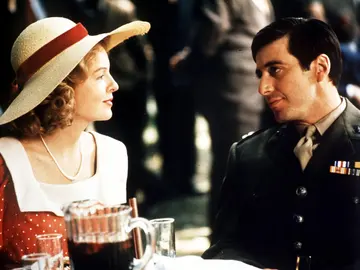 Diane Keaton y Al Pacino en El Padrino 2 Diane Keaton y Al Pacino en El Padrino 2