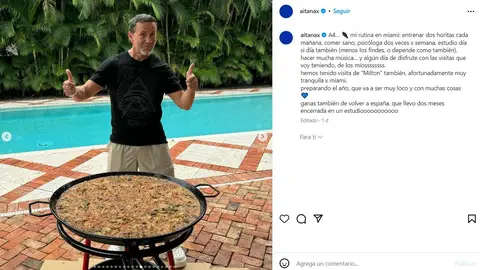 El padre de Aitana en la casa de Miami El padre de Aitana en la casa de Miami