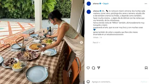 Marta de la Fuente, amiga de Aitana, en la casa de Miami Marta de la Fuente, amiga de Aitana, en la casa de Miami