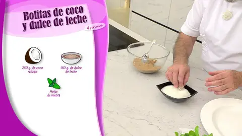 Ingredientes bolitas de coco y dulce de leche Ingredientes bolitas de coco y dulce de leche