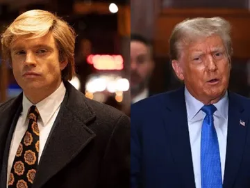 Sebastian Stan en The Apprentice y Donald Trump Sebastian Stan en The Apprentice y Donald Trump