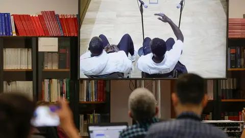 Ibrahima Diack, uno de los senegaleses que auxilió a Samuel Luiz Ibrahima Diack, uno de los senegaleses que auxilió a Samuel Luiz