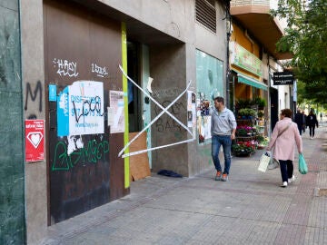 El local donde dos personas que dormían en su interior 