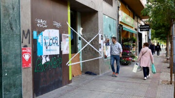 El local donde dos personas que dormían en su interior 