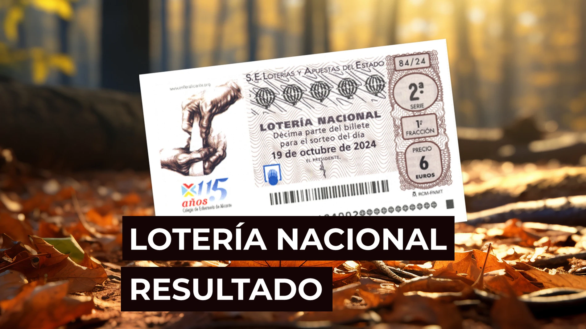 Sorteo Lotería Nacional: Comprobar décimo de hoy sábado 19 de octubre, en directo Sorteo Lotería Nacional: Comprobar décimo de hoy sábado 19 de octubre, en directo