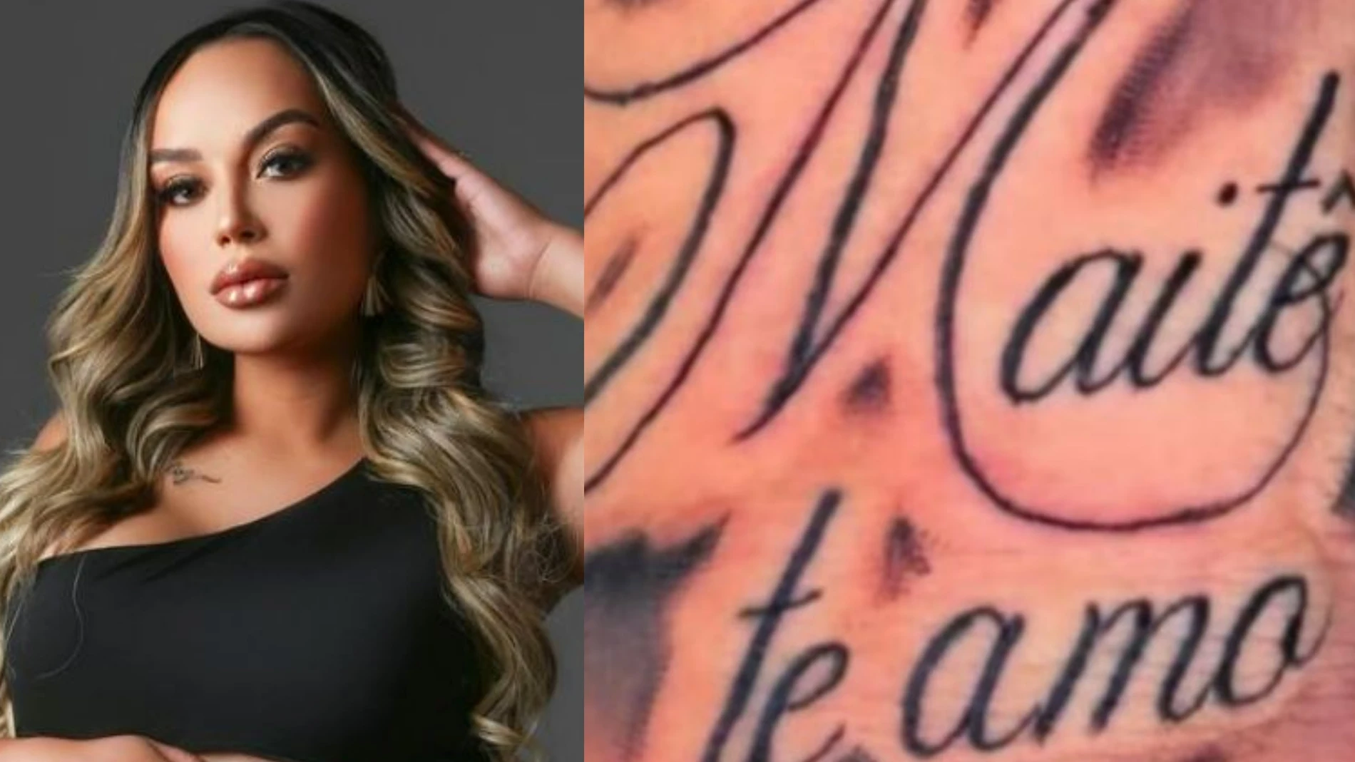 Ingrid Lima, expareja del brasileño y el tatuaje que se hizo el jugador Ingrid Lima, expareja del brasileño y el tatuaje que se hizo el jugador