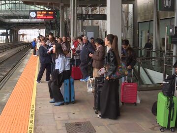 Esperando el tren en Galicia