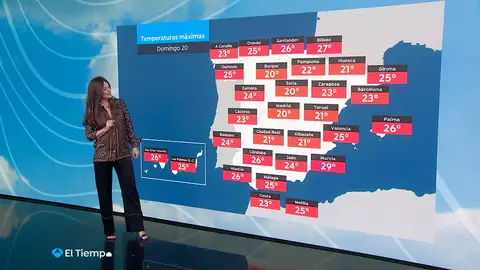 Mercedes Martín en la Previsión de El Tiempo Mercedes Martín en la Previsión de El Tiempo