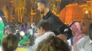 Djokovic animando a Nadal a bailar en la noche saudí Djokovic animando a Nadal a bailar en la noche saudí