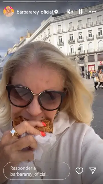 Historia de Instagram de Bárbara Rey Historia de Instagram de Bárbara Rey