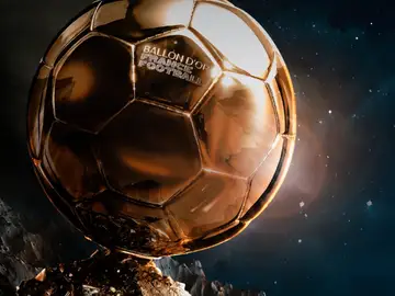 Imagen del montaje del Balón de Oro Imagen del montaje del Balón de Oro