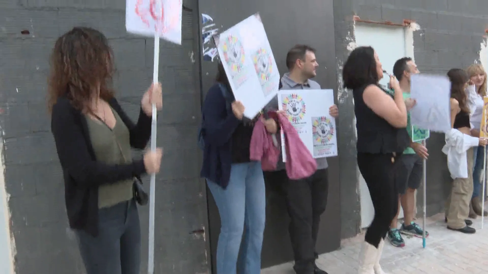Protesta contra los pisos turísticos Protesta contra los pisos turísticos