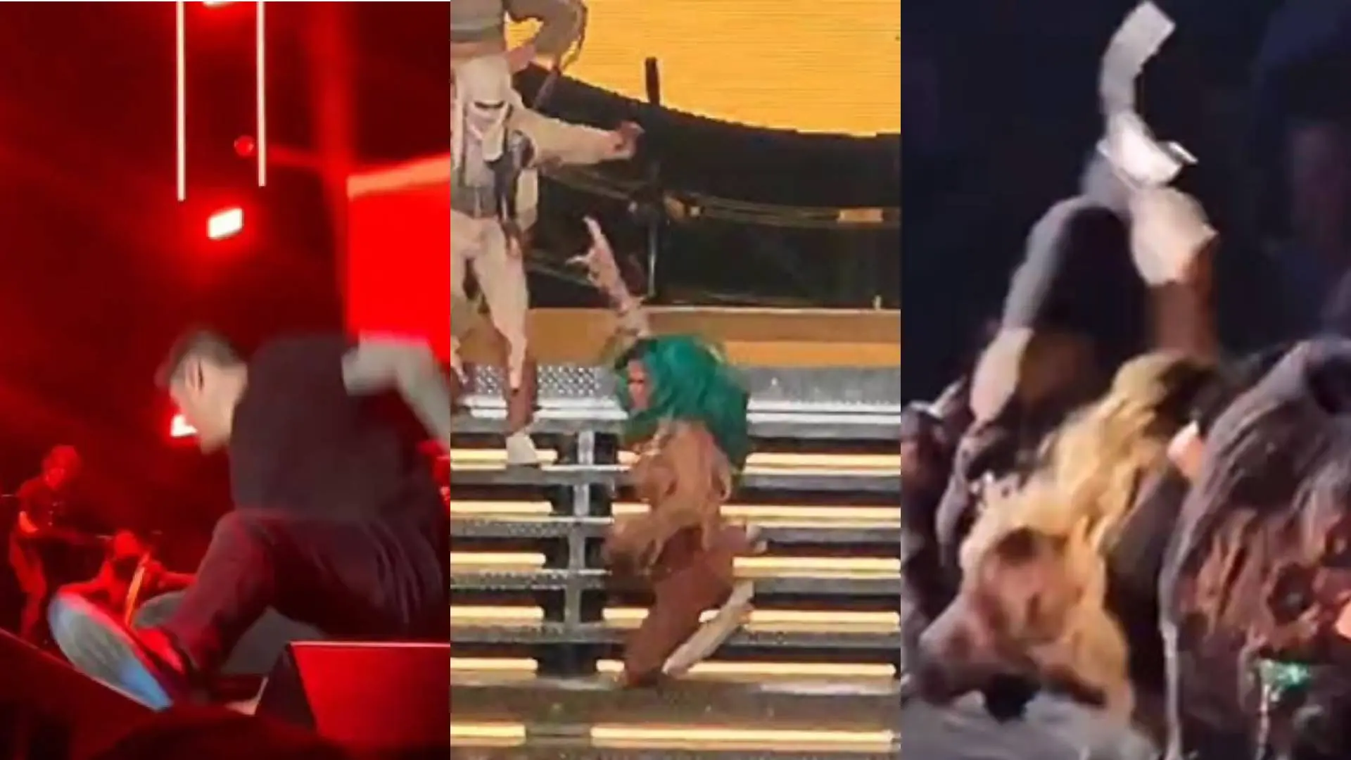 Caídas de Melendi, Karol G y Madonna Caídas de Melendi, Karol G y Madonna