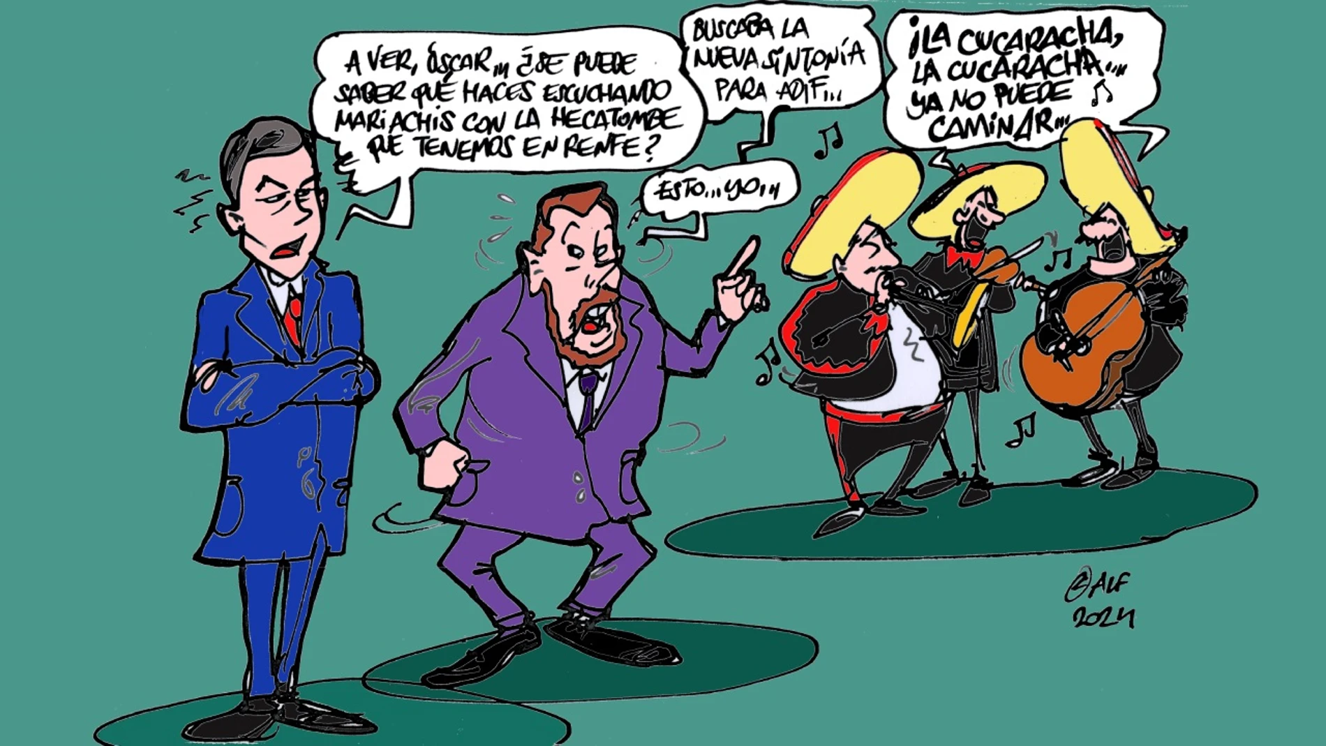 El caos en Renfe y Adif protagoniza la viñeta gráfica de esta semana El caos en Renfe y Adif protagoniza la viñeta gráfica de esta semana