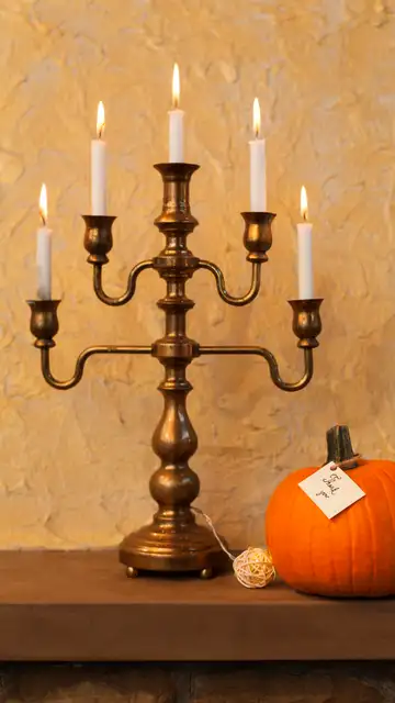 Candelabro dorado Candelabro dorado