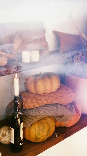 Decoración con mantas otoñales Decoración con mantas otoñales