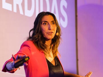 Paz Padilla durante una conferencia en Madrid