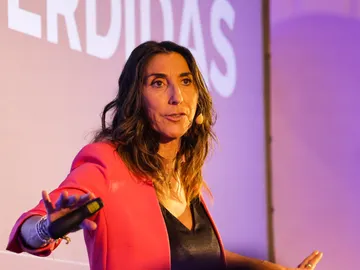 Paz Padilla durante una conferencia en Madrid Paz Padilla durante una conferencia en Madrid