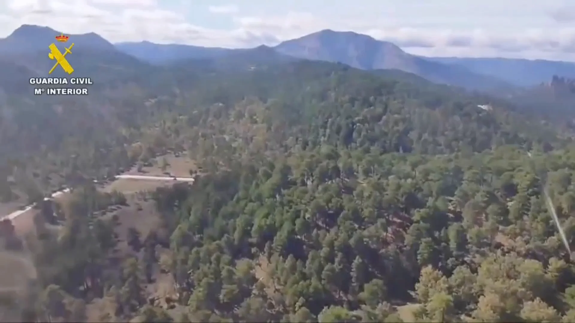 La zona donde se busca la avioneta desaparecida