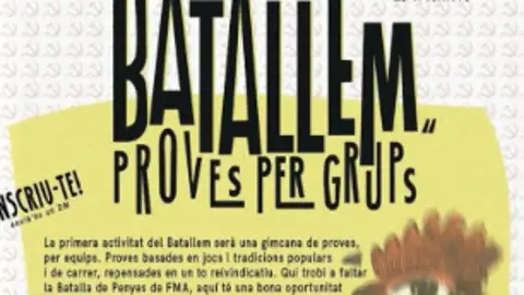 Cartel de la gincana de las juventudes de la CUP Cartel de la gincana de las juventudes de la CUP