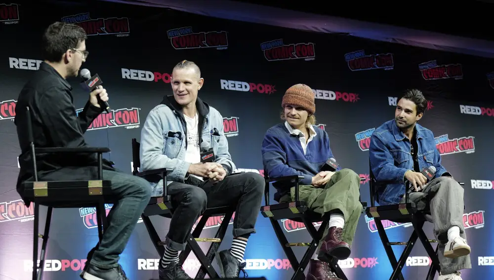 Matt Smith, Fabian Frankel y Tom Glynn-Carney Matt Smith, Fabian Frankel y Tom Glynn-Carney