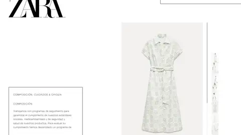 Vestido con bordado inglés Vestido con bordado inglés