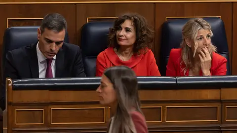 Pedro Sánchez, María Jesús Montero y Yolanda Díaz Pedro Sánchez, María Jesús Montero y Yolanda Díaz
