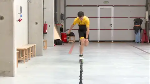 Álvaro Nieto entrenando en su club en Valladolid Álvaro Nieto entrenando en su club en Valladolid