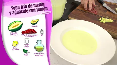 Ingredientes Sopa fría de melón y aguacate Ingredientes Sopa fría de melón y aguacate