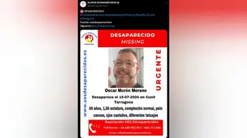 Hombre desaparecido Hombre desaparecido