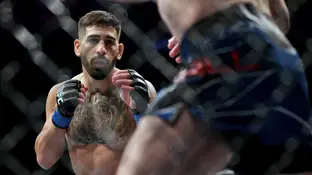 Ilia Topuria, en un combate de la UFC Ilia Topuria, en un combate de la UFC