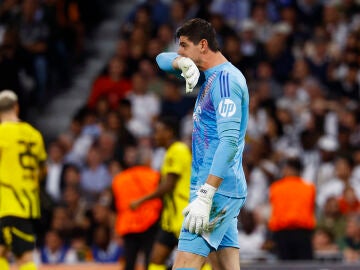 Thibaut Courtois, en el partido ante el Borussia Dortmund