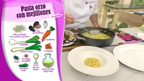 Ingredientes Pasta orzo con mejillones Ingredientes Pasta orzo con mejillones