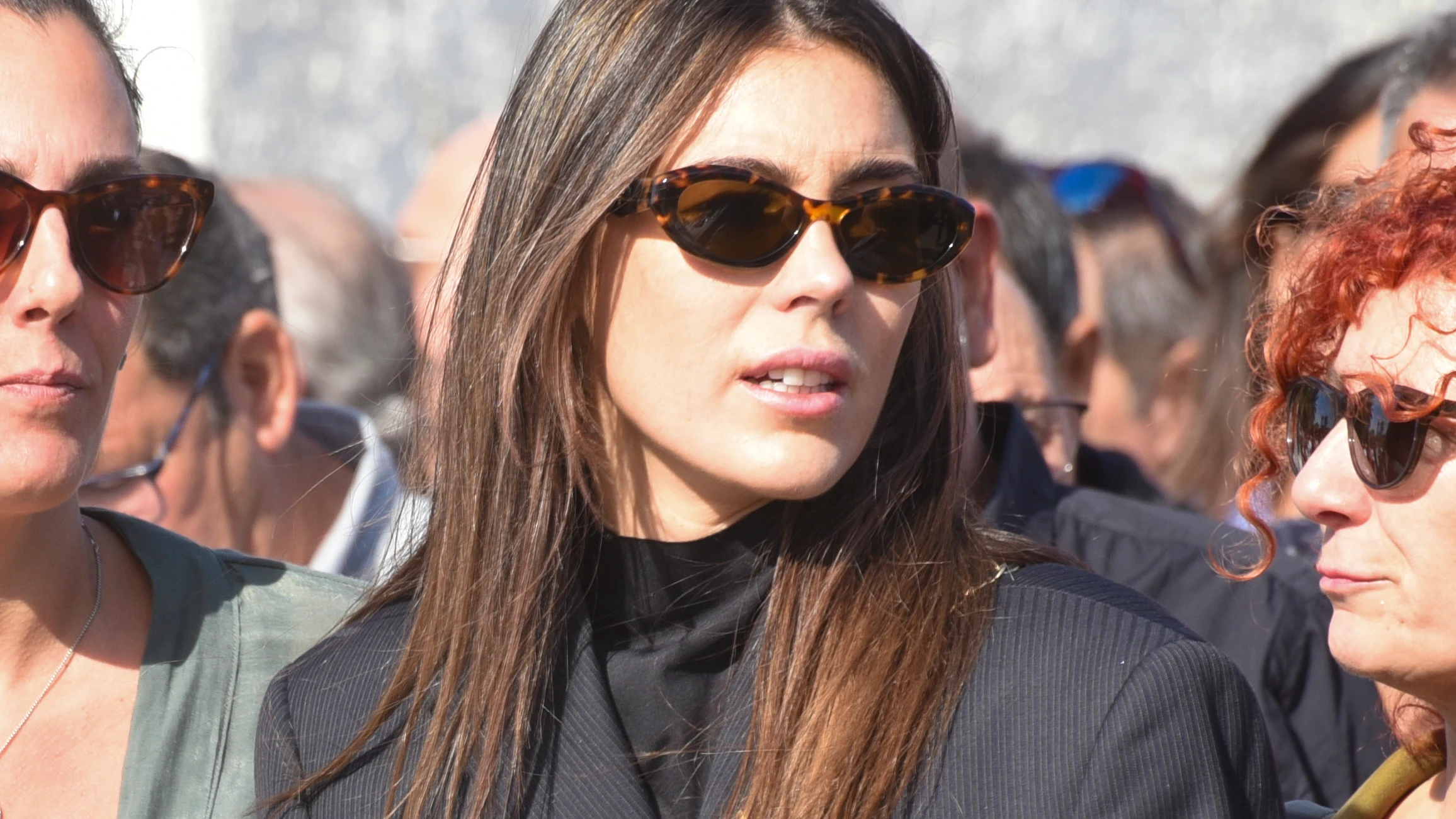 Anna Padilla, en el funeral de su tío Luis Anna Padilla, en el funeral de su tío Luis