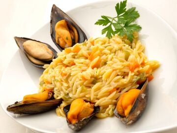 Receta de pasta orzo con mejillones, de Karlos Arguiñano