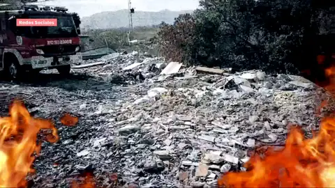 Quema de electrodomésticos y chatarra Quema de electrodomésticos y chatarra