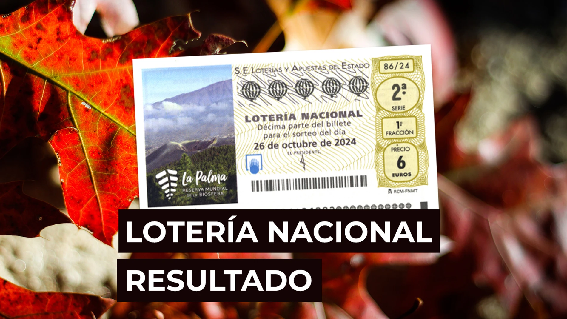 Sorteo Lotería Nacional: Comprobar décimo de hoy sábado 26 de octubre, en directo Sorteo Lotería Nacional: Comprobar décimo de hoy sábado 26 de octubre, en directo